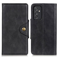 Coque Portefeuille Livre Cuir Etui Clapet N06P pour Samsung Galaxy A15 4G Noir