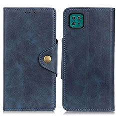Coque Portefeuille Livre Cuir Etui Clapet N06P pour Samsung Galaxy A22s 5G Bleu
