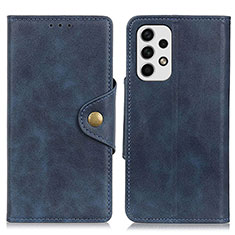 Coque Portefeuille Livre Cuir Etui Clapet N06P pour Samsung Galaxy A23 4G Bleu