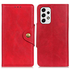 Coque Portefeuille Livre Cuir Etui Clapet N06P pour Samsung Galaxy A23 4G Rouge