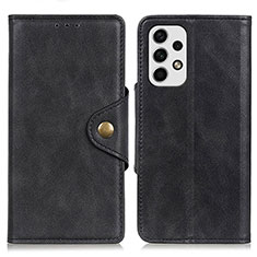 Coque Portefeuille Livre Cuir Etui Clapet N06P pour Samsung Galaxy A23 5G Noir