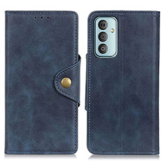 Coque Portefeuille Livre Cuir Etui Clapet N06P pour Samsung Galaxy F13 4G Bleu