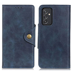 Coque Portefeuille Livre Cuir Etui Clapet N06P pour Samsung Galaxy F34 5G Bleu