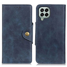 Coque Portefeuille Livre Cuir Etui Clapet N06P pour Samsung Galaxy M33 5G Bleu