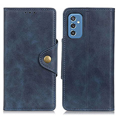 Coque Portefeuille Livre Cuir Etui Clapet N06P pour Samsung Galaxy M52 5G Bleu