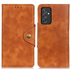 Coque Portefeuille Livre Cuir Etui Clapet N06P pour Samsung Galaxy S23 FE 5G Marron