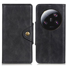 Coque Portefeuille Livre Cuir Etui Clapet N06P pour Xiaomi Mi 13 Ultra 5G Noir