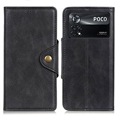 Coque Portefeuille Livre Cuir Etui Clapet N06P pour Xiaomi Redmi Note 11E Pro 5G Noir