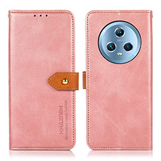 Coque Portefeuille Livre Cuir Etui Clapet N07P pour Huawei Honor Magic5 5G Rose