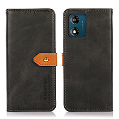 Coque Portefeuille Livre Cuir Etui Clapet N07P pour Motorola Moto E13 Noir