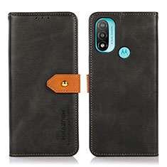 Coque Portefeuille Livre Cuir Etui Clapet N07P pour Motorola Moto E40 Noir