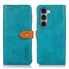 Coque Portefeuille Livre Cuir Etui Clapet N07P pour Motorola Moto Edge S30 5G Cyan