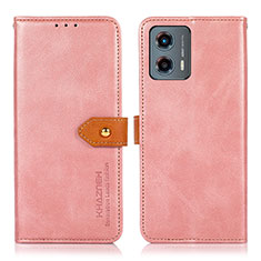 Coque Portefeuille Livre Cuir Etui Clapet N07P pour Motorola Moto G 5G (2023) Rose