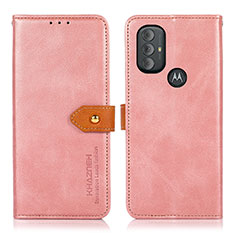 Coque Portefeuille Livre Cuir Etui Clapet N07P pour Motorola Moto G Power (2022) Rose