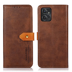 Coque Portefeuille Livre Cuir Etui Clapet N07P pour Motorola Moto G Power 5G (2023) Marron