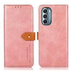 Coque Portefeuille Livre Cuir Etui Clapet N07P pour Motorola Moto G Stylus (2022) 5G Rose