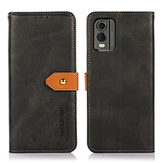 Coque Portefeuille Livre Cuir Etui Clapet N07P pour Nokia C32 Noir