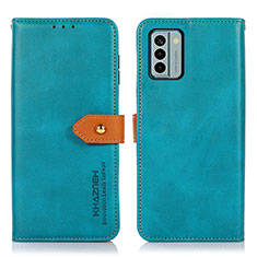 Coque Portefeuille Livre Cuir Etui Clapet N07P pour Nokia G22 Cyan