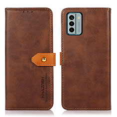 Coque Portefeuille Livre Cuir Etui Clapet N07P pour Nokia G22 Marron