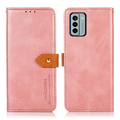 Coque Portefeuille Livre Cuir Etui Clapet N07P pour Nokia G22 Rose