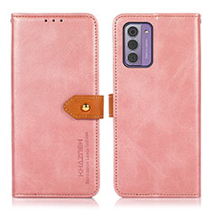 Coque Portefeuille Livre Cuir Etui Clapet N07P pour Nokia G42 5G Rose