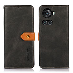 Coque Portefeuille Livre Cuir Etui Clapet N07P pour OnePlus 10R 5G Noir