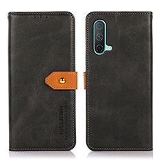 Coque Portefeuille Livre Cuir Etui Clapet N07P pour OnePlus Nord CE 5G Noir