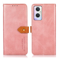 Coque Portefeuille Livre Cuir Etui Clapet N07P pour Oppo F21s Pro 5G Rose