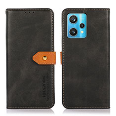 Coque Portefeuille Livre Cuir Etui Clapet N07P pour Realme 9 4G Noir