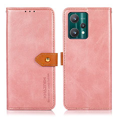 Coque Portefeuille Livre Cuir Etui Clapet N07P pour Realme 9 5G Rose