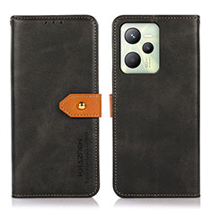 Coque Portefeuille Livre Cuir Etui Clapet N07P pour Realme C35 Noir