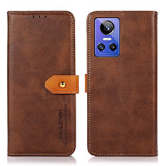 Coque Portefeuille Livre Cuir Etui Clapet N07P pour Realme GT Neo3 5G Marron