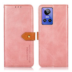 Coque Portefeuille Livre Cuir Etui Clapet N07P pour Realme GT Neo3 5G Rose