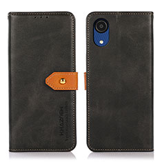 Coque Portefeuille Livre Cuir Etui Clapet N07P pour Samsung Galaxy A03 Core Noir