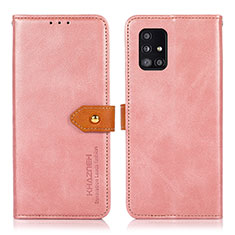 Coque Portefeuille Livre Cuir Etui Clapet N07P pour Samsung Galaxy A51 5G Rose