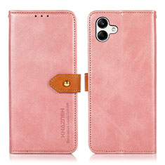 Coque Portefeuille Livre Cuir Etui Clapet N07P pour Samsung Galaxy F14 5G Rose