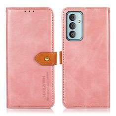 Coque Portefeuille Livre Cuir Etui Clapet N07P pour Samsung Galaxy F23 5G Rose