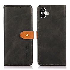 Coque Portefeuille Livre Cuir Etui Clapet N07P pour Samsung Galaxy M04 Noir