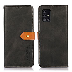 Coque Portefeuille Livre Cuir Etui Clapet N07P pour Samsung Galaxy M40S Noir