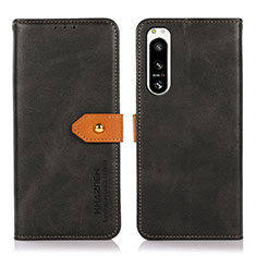 Coque Portefeuille Livre Cuir Etui Clapet N07P pour Sony Xperia 5 IV Noir