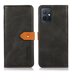 Coque Portefeuille Livre Cuir Etui Clapet N07P pour Vivo Y55 5G Noir