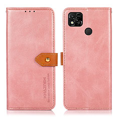 Coque Portefeuille Livre Cuir Etui Clapet N07P pour Xiaomi POCO C3 Rose