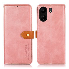 Coque Portefeuille Livre Cuir Etui Clapet N07P pour Xiaomi Poco C65 Rose