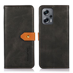 Coque Portefeuille Livre Cuir Etui Clapet N07P pour Xiaomi Poco F5 5G Noir