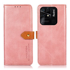 Coque Portefeuille Livre Cuir Etui Clapet N07P pour Xiaomi Redmi 10C 4G Rose