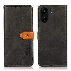 Coque Portefeuille Livre Cuir Etui Clapet N07P pour Xiaomi Redmi 13C Noir