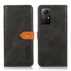 Coque Portefeuille Livre Cuir Etui Clapet N07P pour Xiaomi Redmi Note 12S Noir