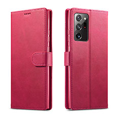 Coque Portefeuille Livre Cuir Etui Clapet N08 pour Samsung Galaxy Note 20 Ultra 5G Rouge