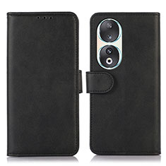 Coque Portefeuille Livre Cuir Etui Clapet N08P pour Huawei Honor 90 5G Noir