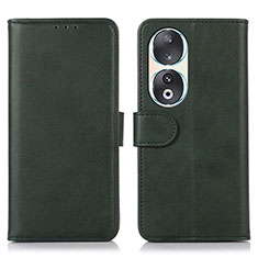 Coque Portefeuille Livre Cuir Etui Clapet N08P pour Huawei Honor 90 5G Vert